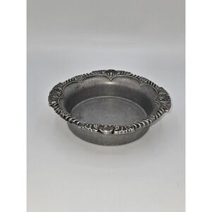 RPW Pewter Dish Decorative Ornate Edge Plate Bowl Trinket Tray